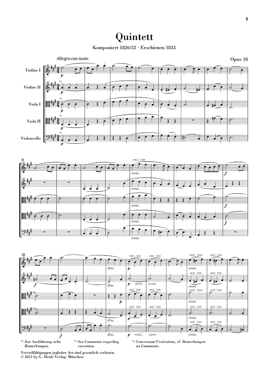 Anderes Coverbild Streichquintette Opus 18 und 87