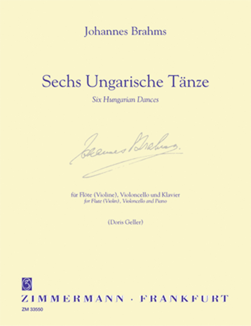 Vorderes Coverbild Sechs Ungarische Tänze (1868)