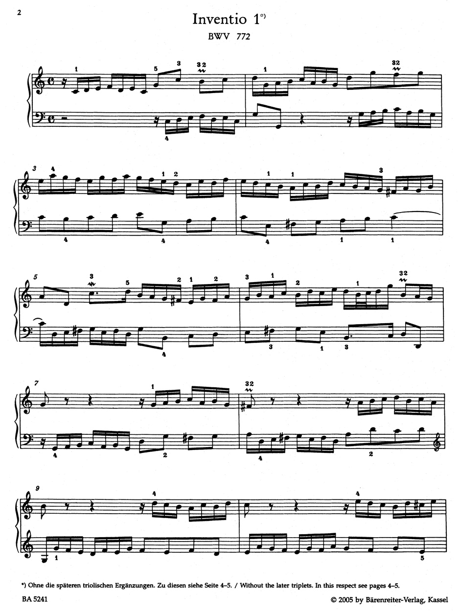 Anderes Coverbild Inventionen und Sinfonien BWV 772-801