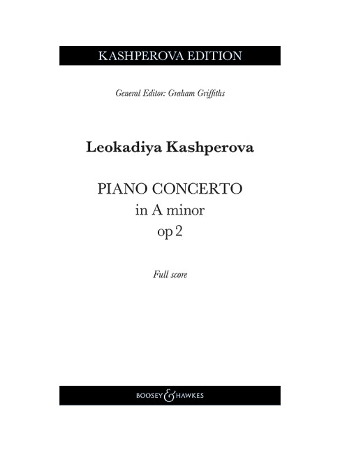 Vorderes Coverbild Piano Concerto in A minor a-Moll op. 2 (1900)