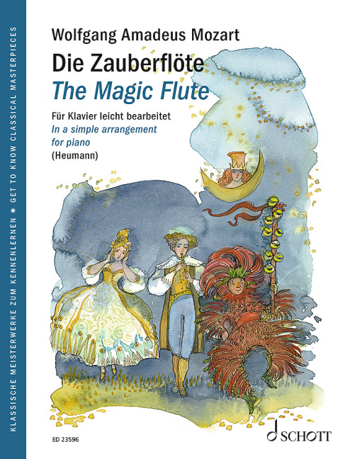 Vorderes Coverbild Die Zauberflöte Für Klavier leicht bearbeitet KV 620 (1790)
