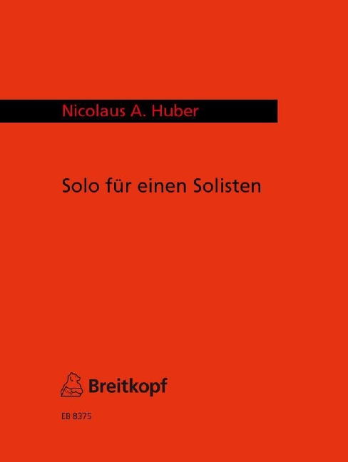 Anderes Coverbild Solo für einen Solisten