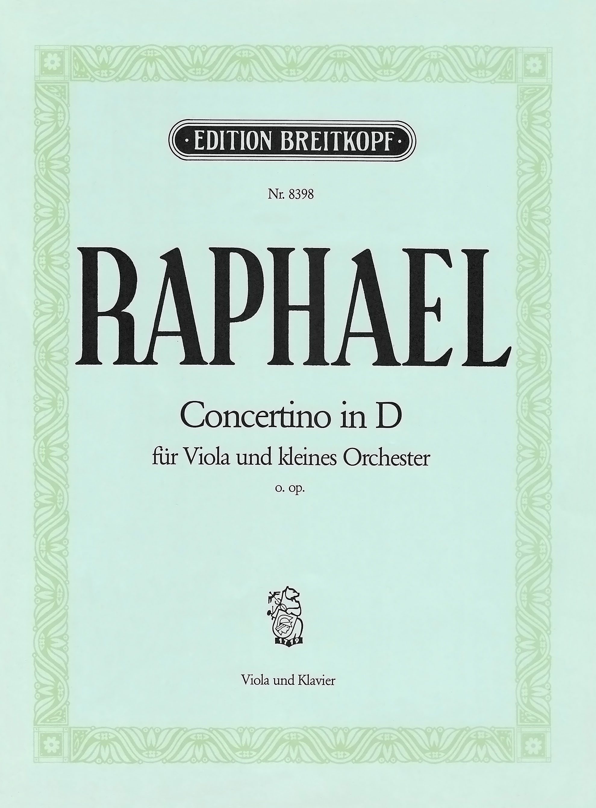 Anderes Coverbild Concertino in D o. op.