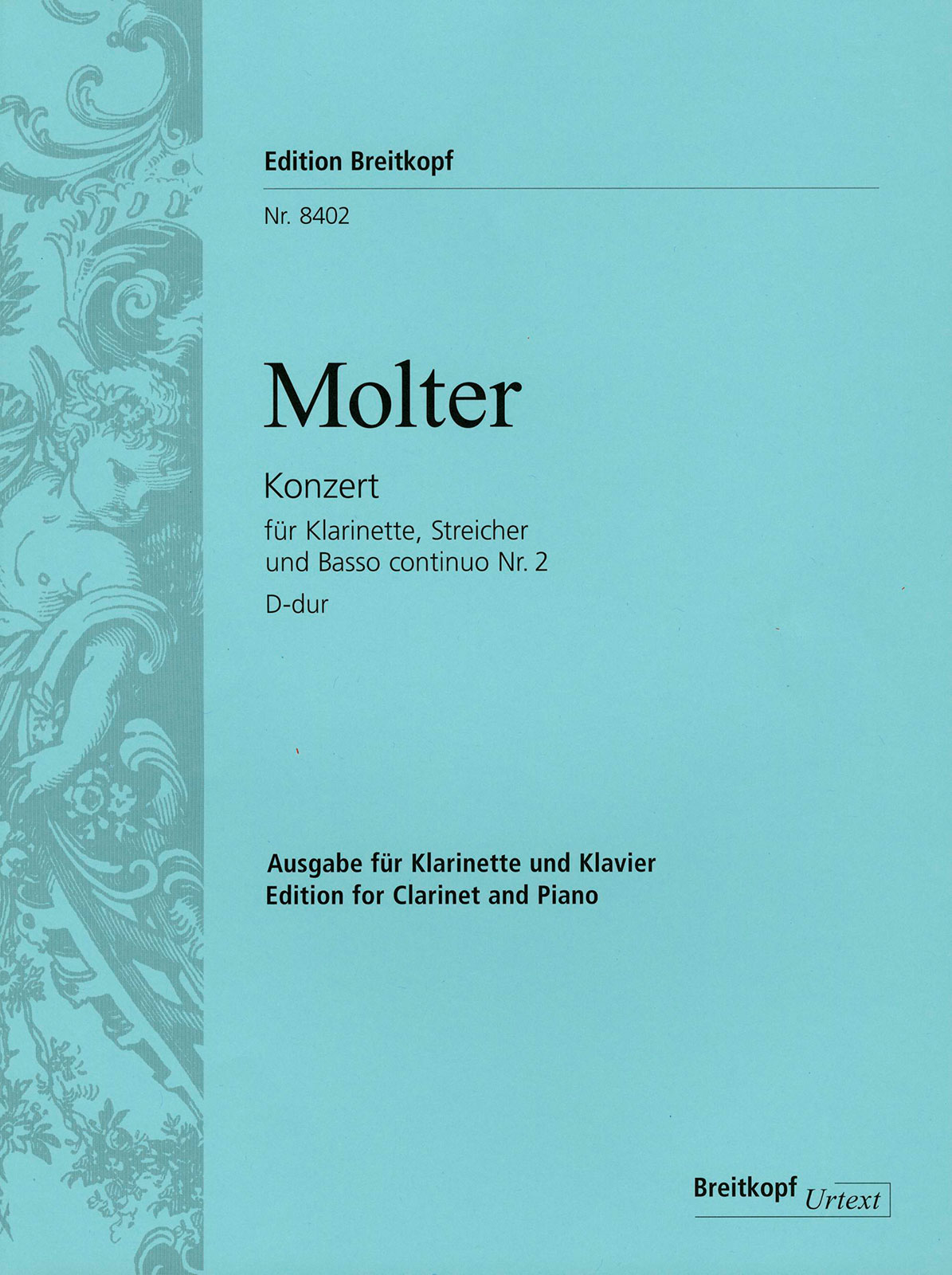 Vorderes Coverbild Klarinettenkonzert Nr. 2 D-dur Nr. 2