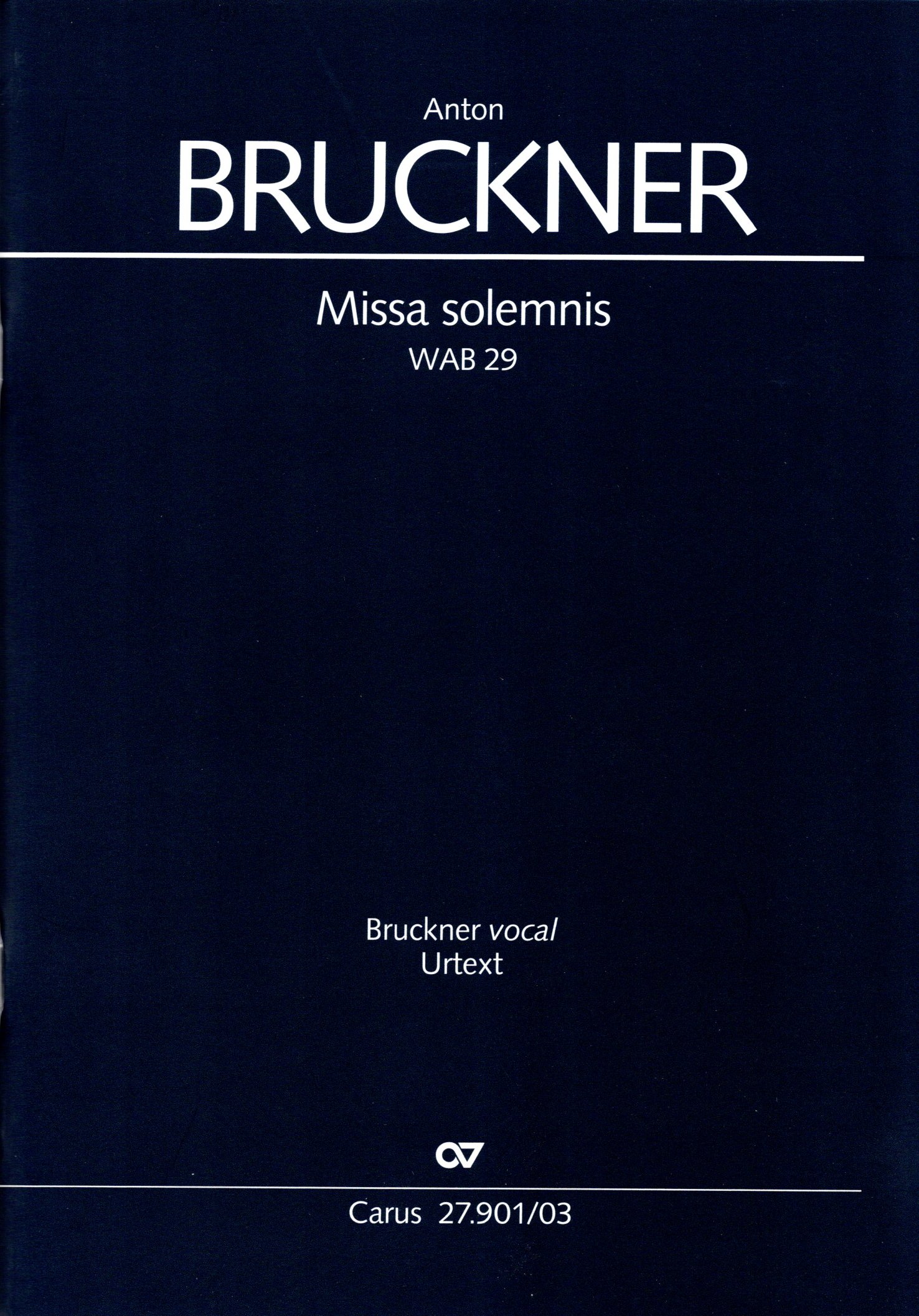 Vorderes Coverbild Missa solemnis b-Moll WAB 29