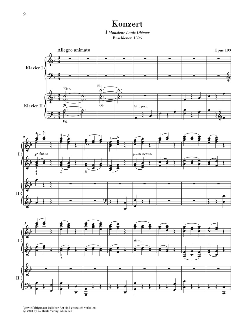 Anderes Coverbild Klavierkonzert Nr. 5 F-dur op. 103 (Ägyptisches)