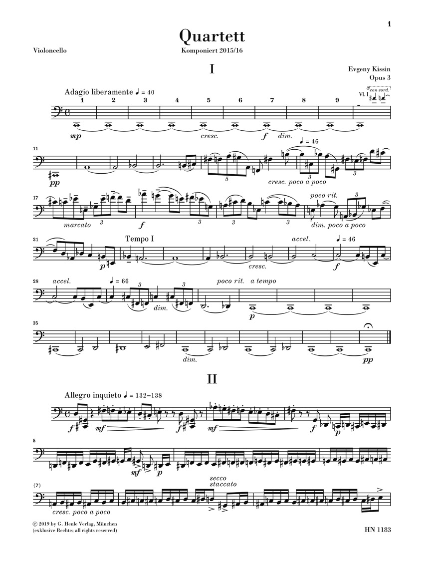 Anderes Coverbild Streichquartett op. 3