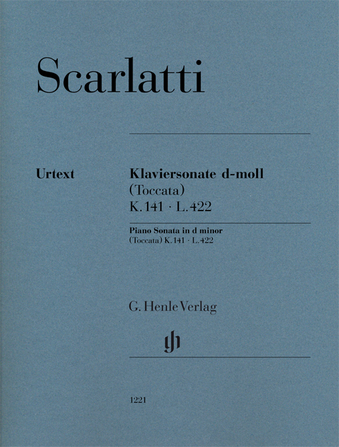 Vorderes Coverbild Klaviersonate d-moll (Toccata) K. 141, L. 422