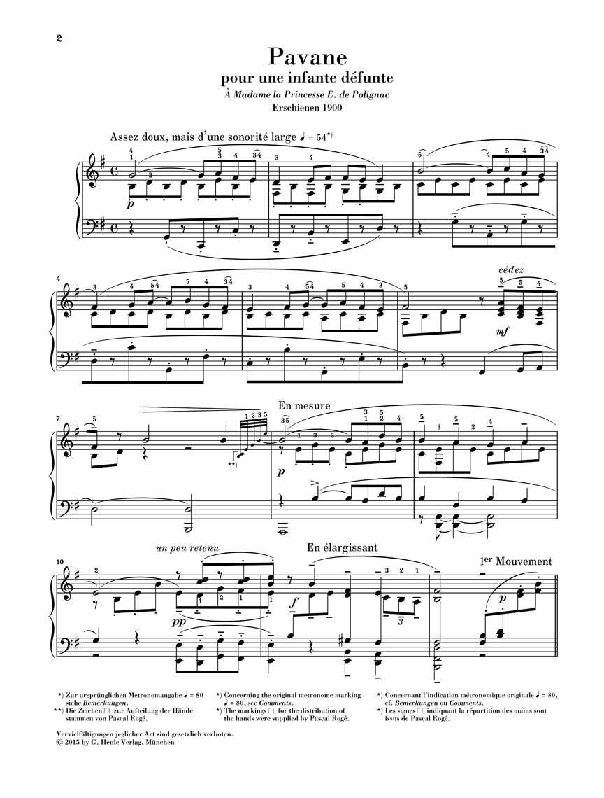 Anderes Coverbild Pavane pour une infante défunte