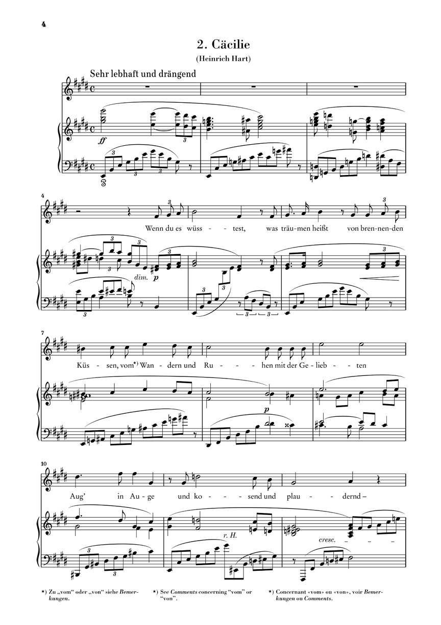 Anderes Coverbild Vier Lieder op. 27 für Singstimme und Klavier