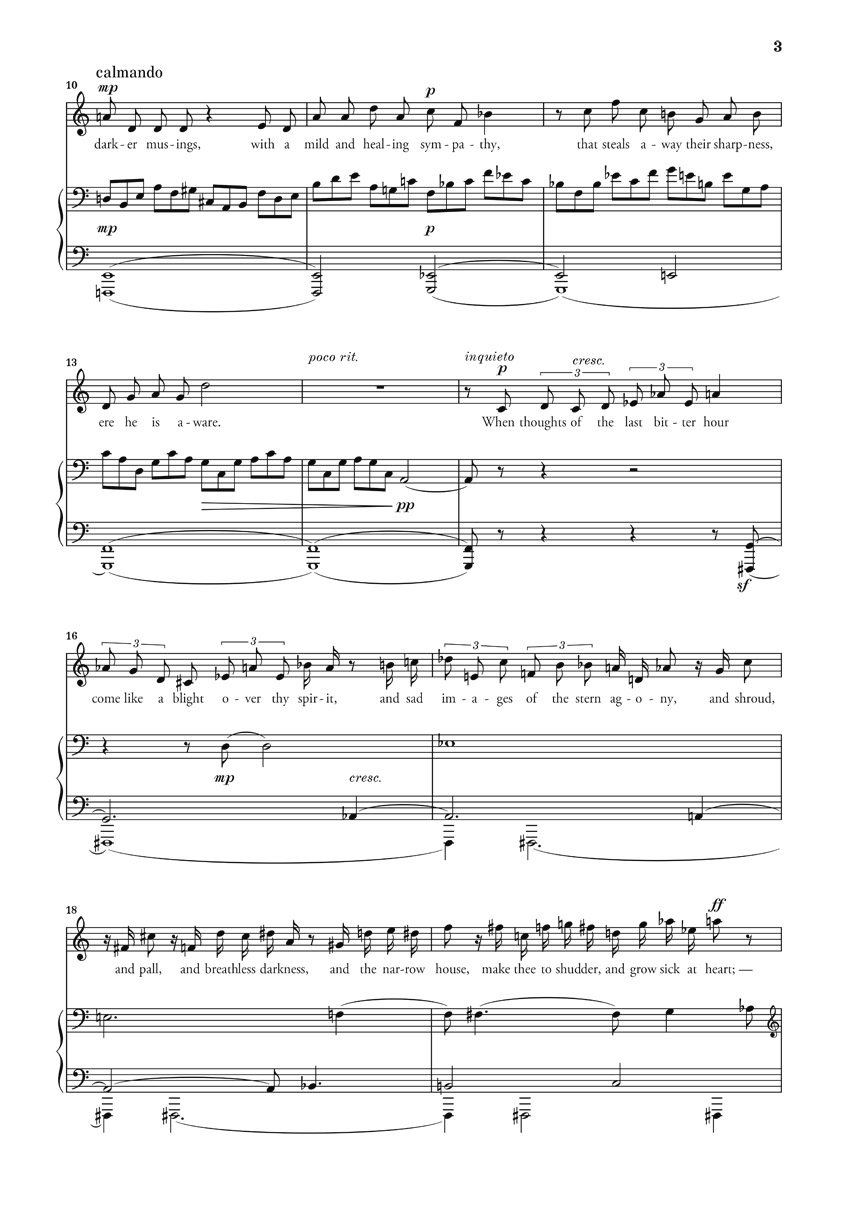 Anderes Coverbild Thanatopsis op. 4 für Frauenstimme und Klavier