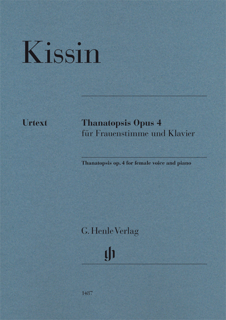 Vorderes Coverbild Thanatopsis op. 4 für Frauenstimme und Klavier