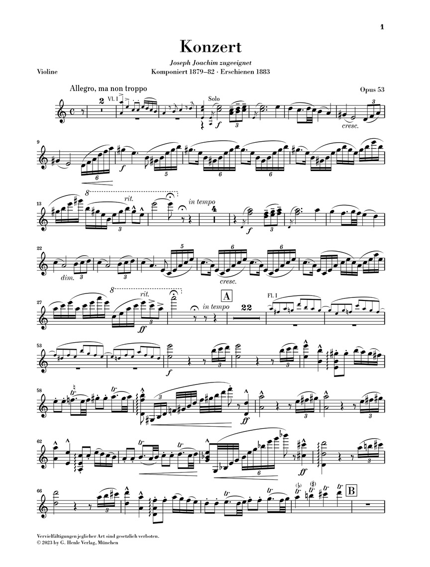 Anderes Coverbild Violinkonzert a-moll op. 53