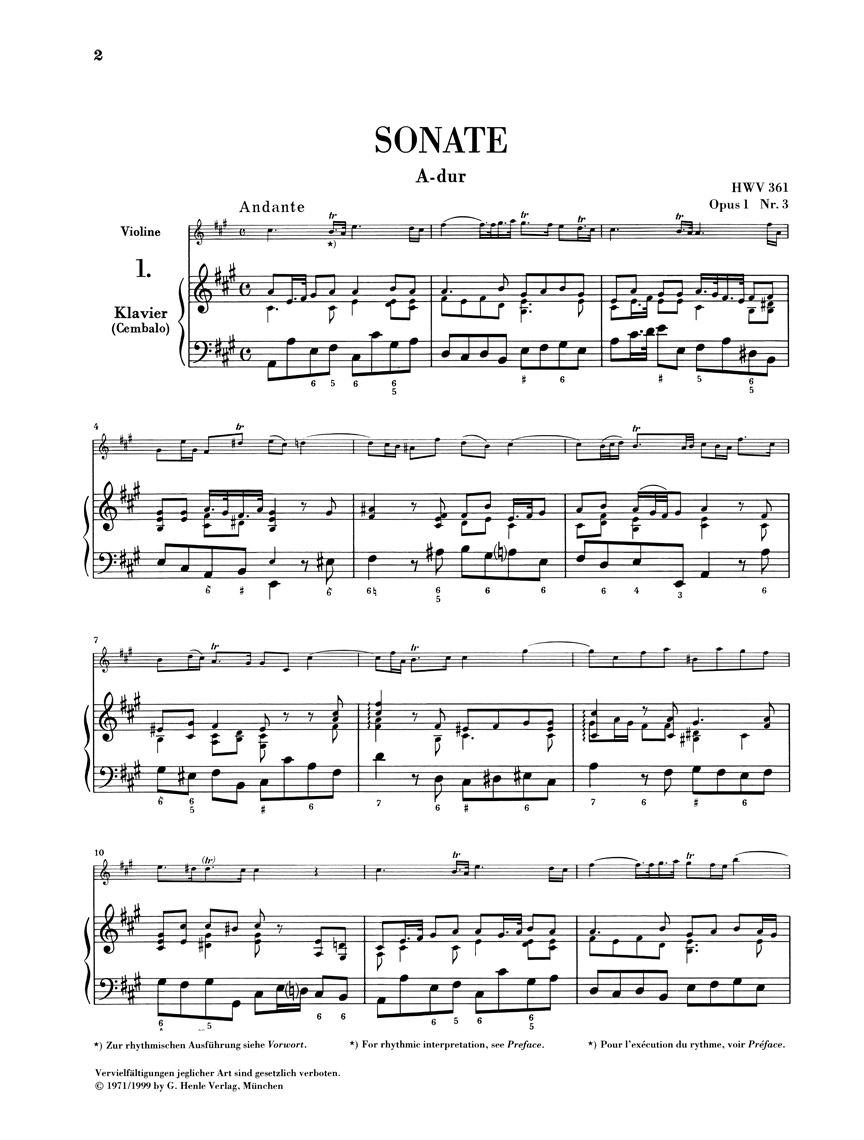 Anderes Coverbild Sieben Sonaten für Violine und Generalbass