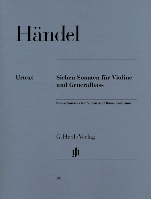 Vorderes Coverbild Sieben Sonaten für Violine und Generalbass