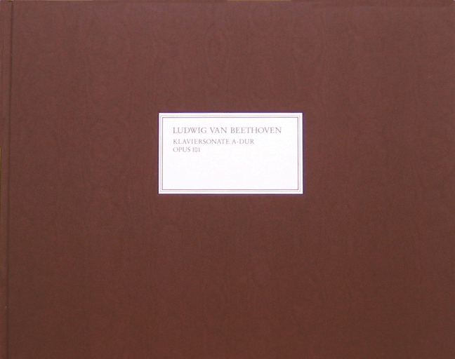 Vorderes Coverbild Klaviersonate Nr. 28 A-dur op. 101