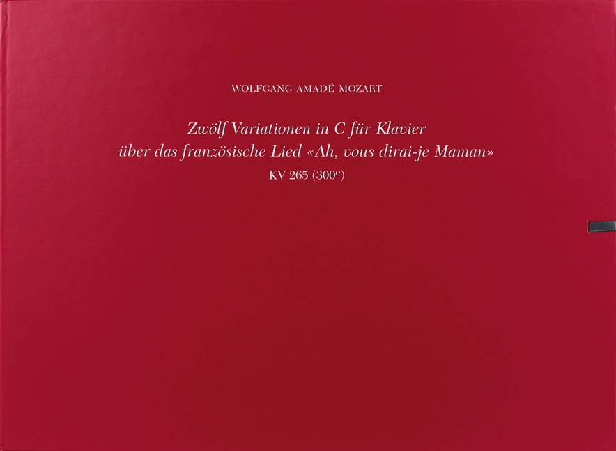 Vorderes Coverbild 12 Variationen über "Ah, vous dirais-je, Maman" C-dur KV 265