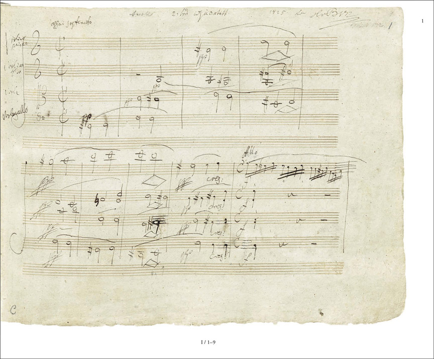 Anderes Coverbild Streichquartett a-moll op. 132 Faksimile