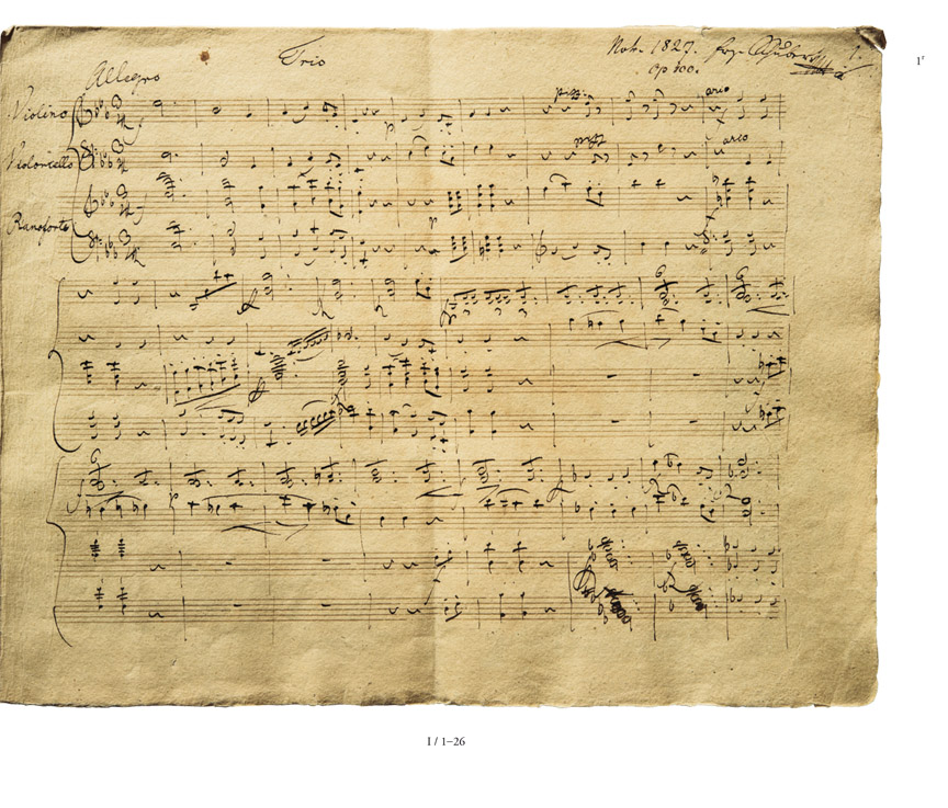 Anderes Coverbild Klaviertrio Es-dur op. 100 D 929, Faksimile