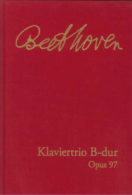 Vorderes Coverbild Klaviertrio op. 97 "Erzherzog - Trio"