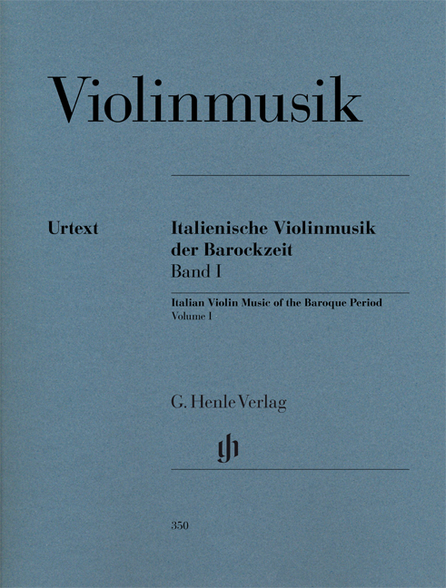 Vorderes Coverbild Italienische Violinmusik der Barockzeit Band 1