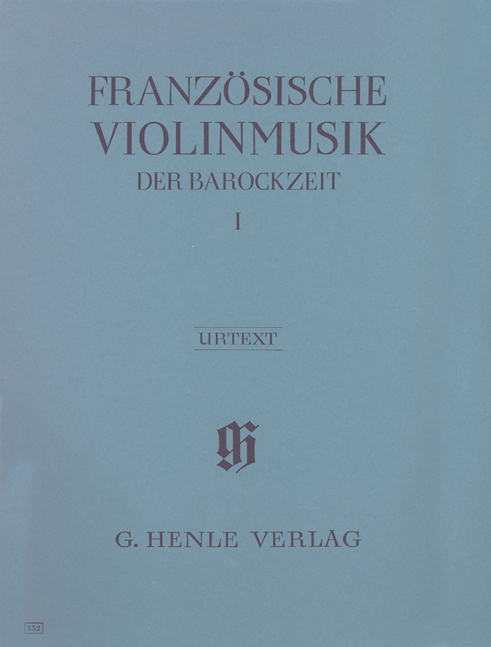 Vorderes Coverbild Französische Violinmusik der Barockzeit Band 1