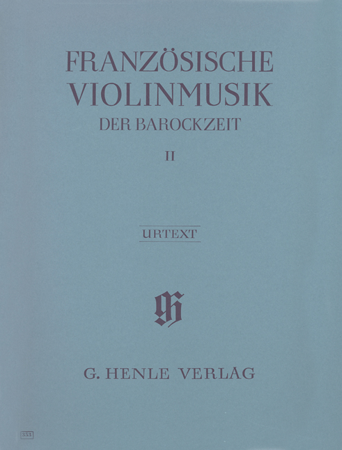 Vorderes Coverbild Französische Violinmusik der Barockzeit Band 2
