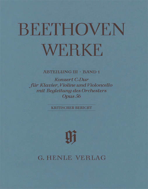 Vorderes Coverbild Konzert (Tripelkonzert) C-Dur op. 56