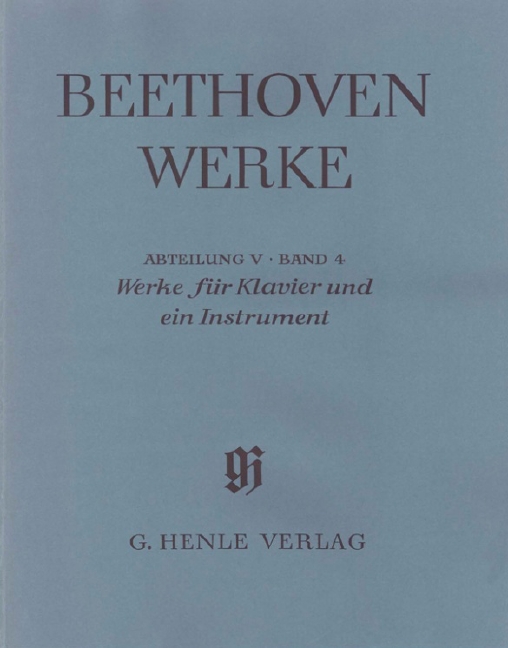 Vorderes Coverbild Werke für Klavier und ein Instrument