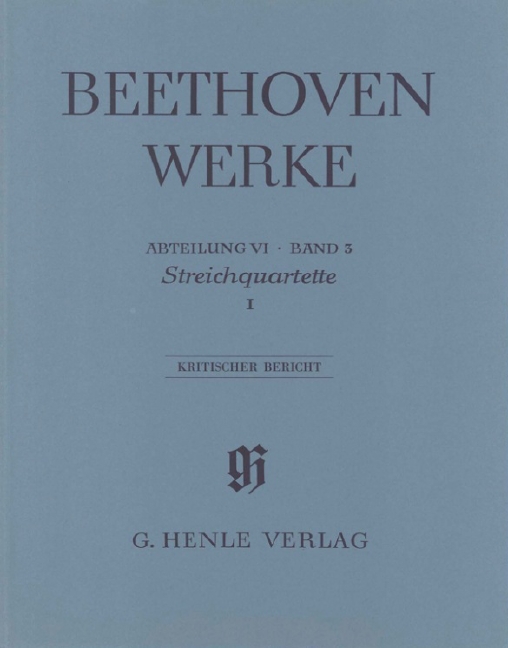 Vorderes Coverbild Streichquartette I und Streichquartettfassung der Klaviersonate op. 14, 1 op. 18,1; 14,1