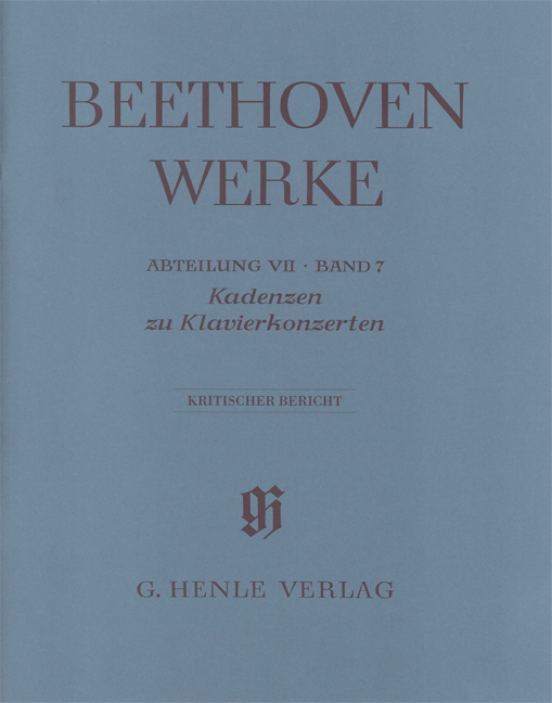 Vorderes Coverbild Kadenzen zu Klavierkonzerten