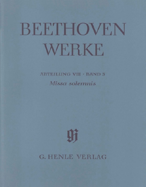 Vorderes Coverbild Missa solemnis D-Dur op. 123