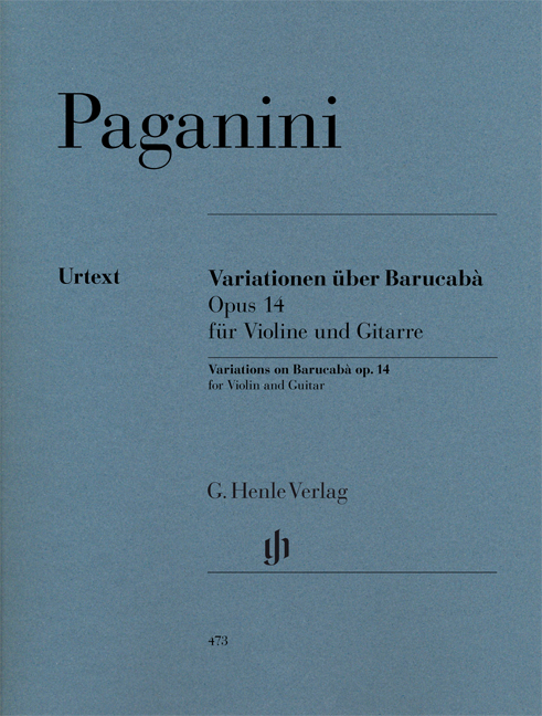 Vorderes Coverbild Variationen über Barucabà op. 14 für Violine und Gitarre