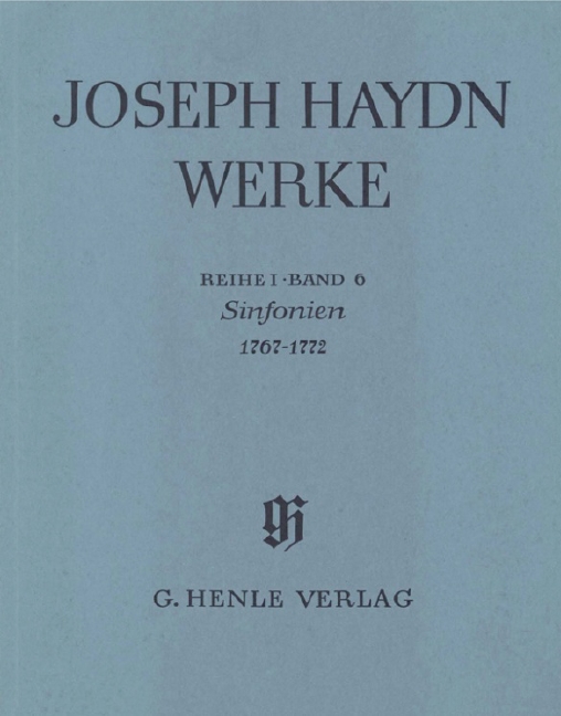 Vorderes Coverbild Sinfonien 1767 - 1772