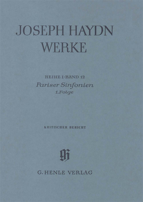 Vorderes Coverbild Pariser Sinfonien 1. Folge