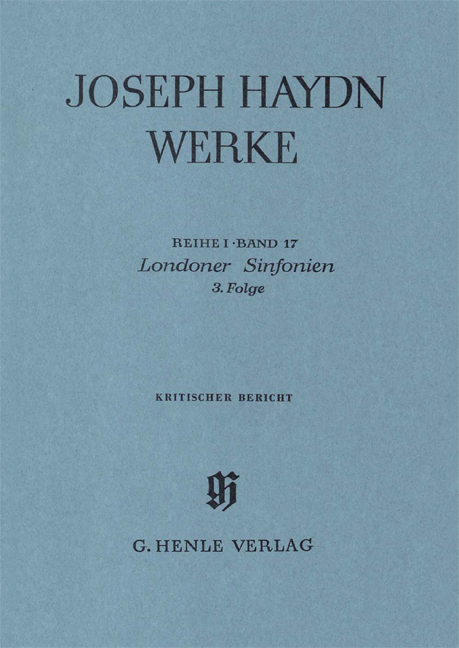 Vorderes Coverbild Londoner Sinfonien, 3. Folge