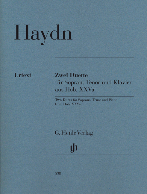 Vorderes Coverbild Zwei Duette Hob. XXVa:1;Hob. XXVa:2