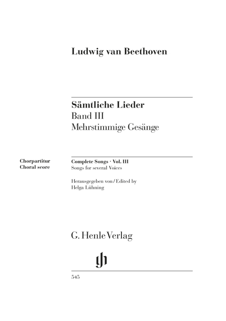 Vorderes Coverbild Sämtliche Lieder und Gesänge Band 3