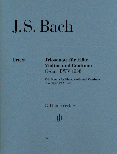 Vorderes Coverbild Triosonate für Flöte, Violine und Continuo G-dur BWV 1038