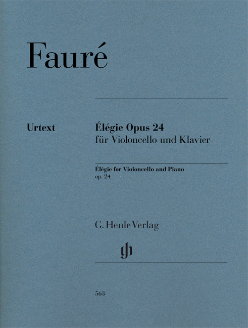 Vorderes Coverbild Élégie op. 24 für Violoncello und Klavier