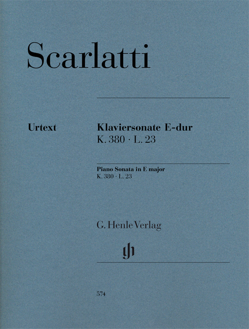 Vorderes Coverbild Klaviersonate E-dur K. 380 L. 23