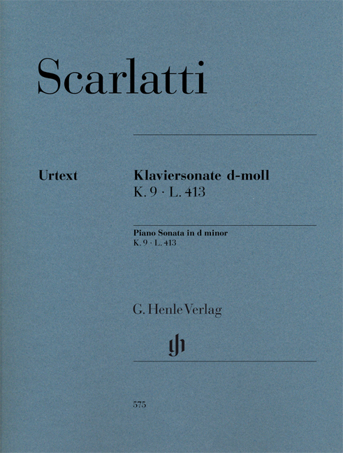 Vorderes Coverbild Klaviersonate d-moll K. 9, L. 413