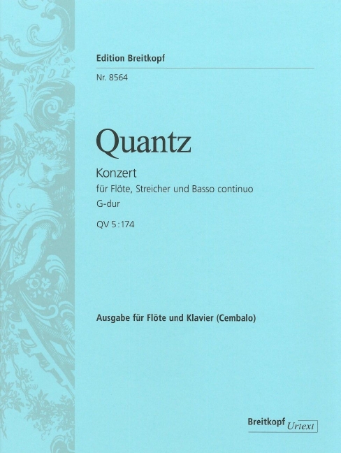 Anderes Coverbild Konzert für Flöte, Streicher und Basso continuo G-Dur QV 5/174 "Flötenkonzert"