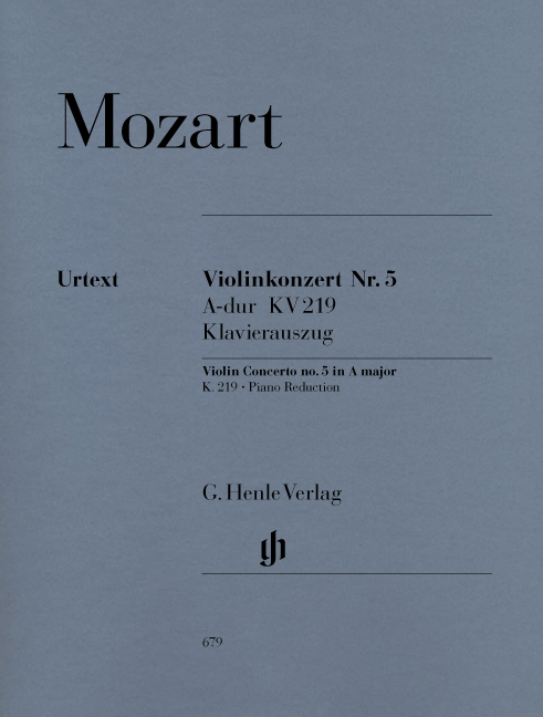 Vorderes Coverbild Violinkonzert Nr. 5 A-dur KV 219