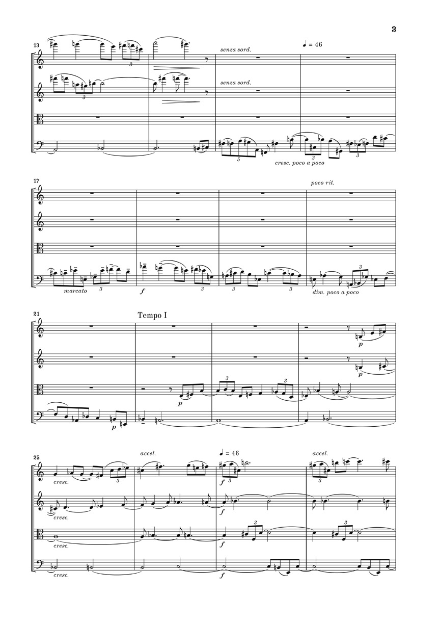 Anderes Coverbild Streichquartett op. 3