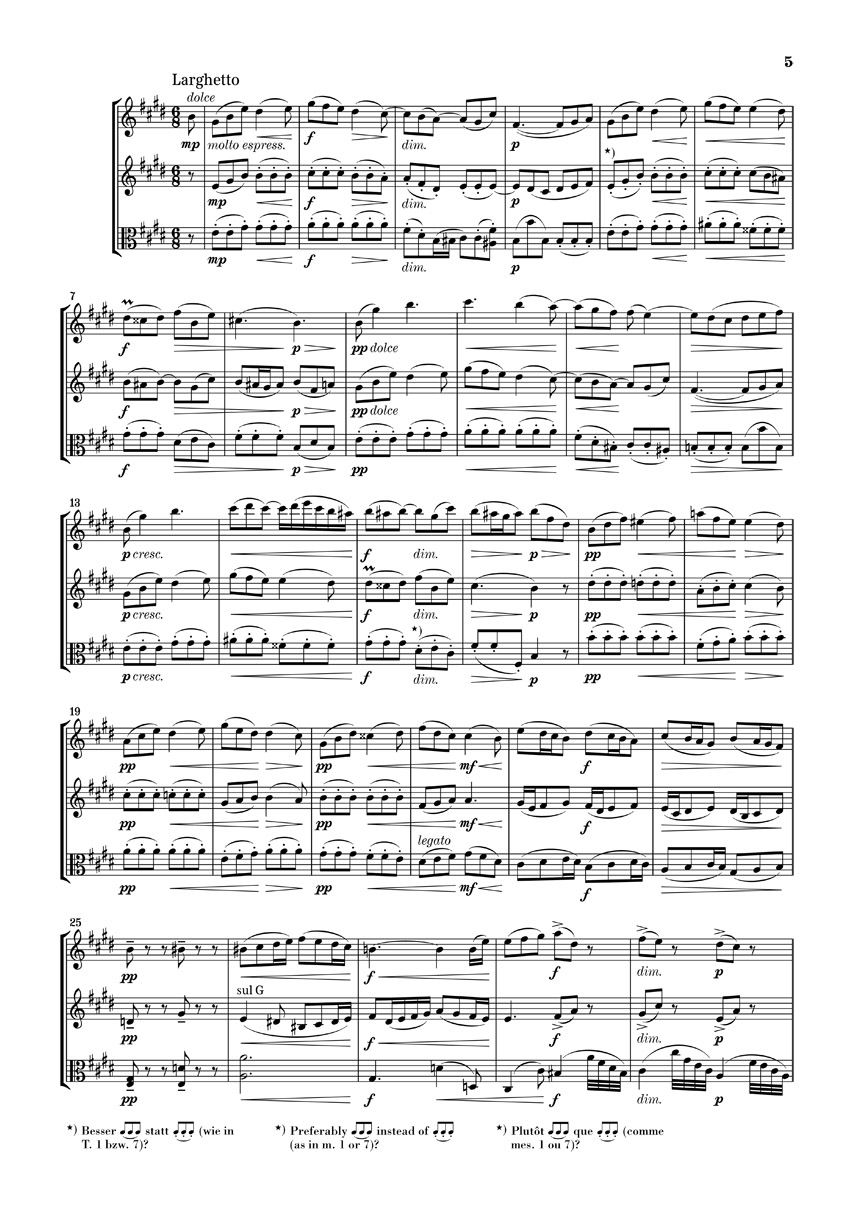 Anderes Coverbild Terzetto C-dur op. 74 für zwei Violinen und Viola