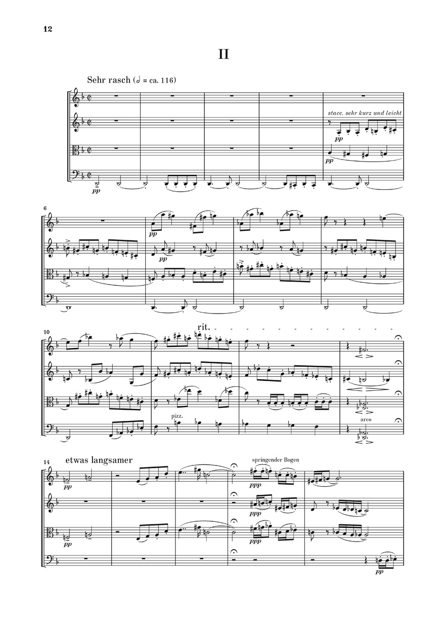 Anderes Coverbild Streichquartett Nr. 2 op. 10