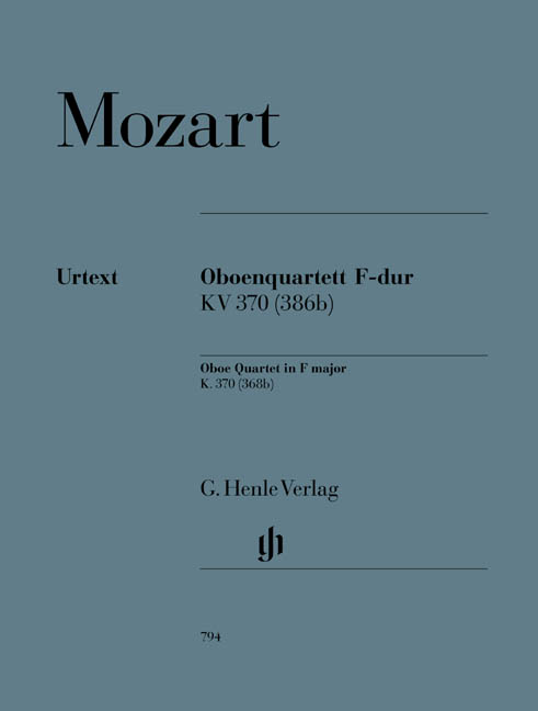 Vorderes Coverbild Oboenquartett F-dur KV 370 (368b)