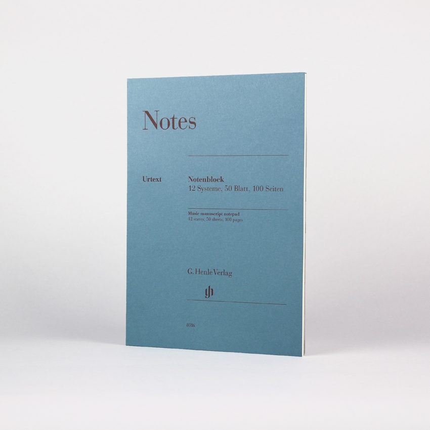 Vorderes Coverbild Notes - Henle Notenblock