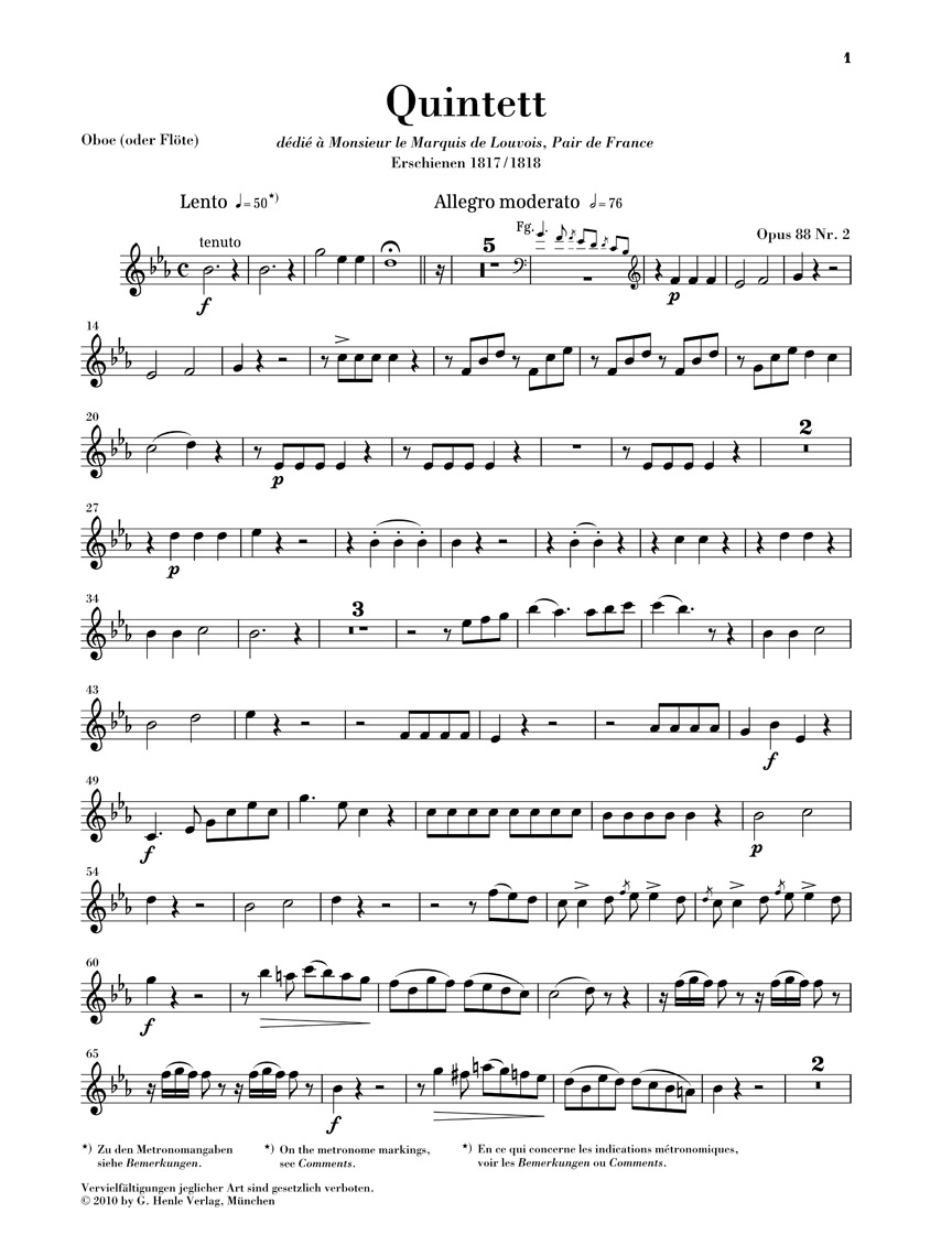 Anderes Coverbild Bläserquintett Es-dur op. 88 Nr. 2